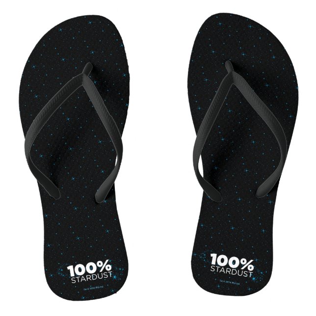 100% Stardust Flip Flops (Footbed)