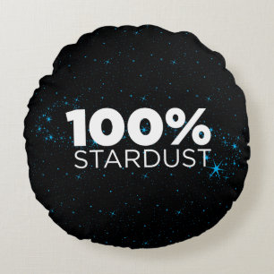 100% Stardust Round Pillow