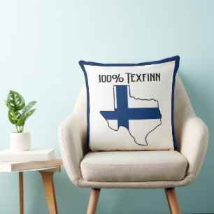 100% Texfinn Throw Pillow