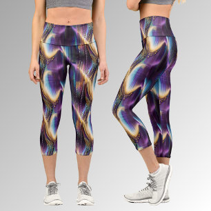 100% That Mom Abstract Pattern Capri Leggings