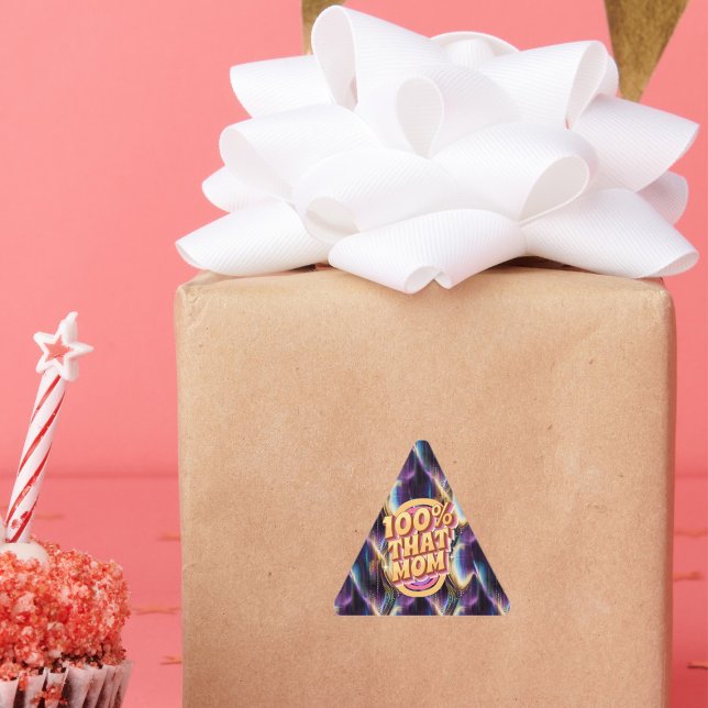 100% That Mom Abstract Pattern Triangle Sticker (Creator Uploaded)