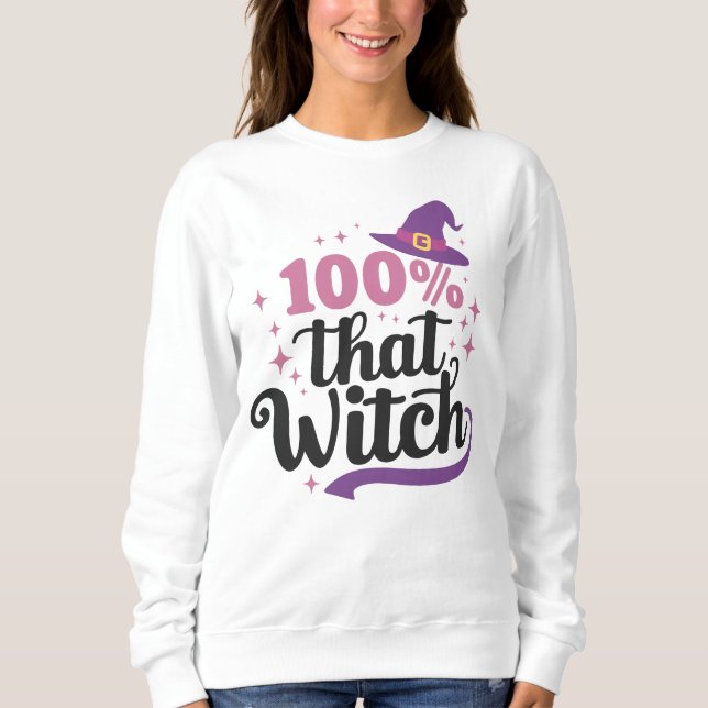 100% That Witch Sweater – Kawaii Pastel Goth  (Front)