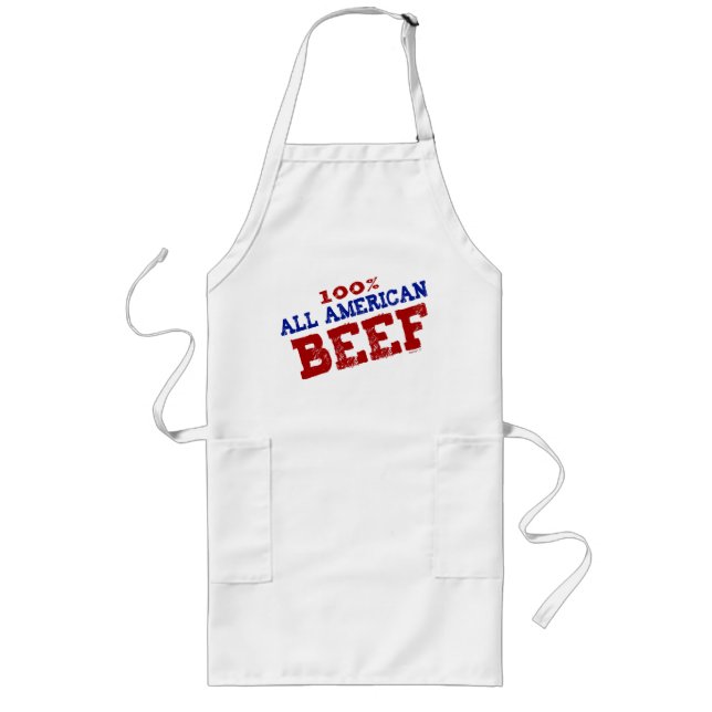 100% tous les tabliers de boeuf d'Ameican (Devant)