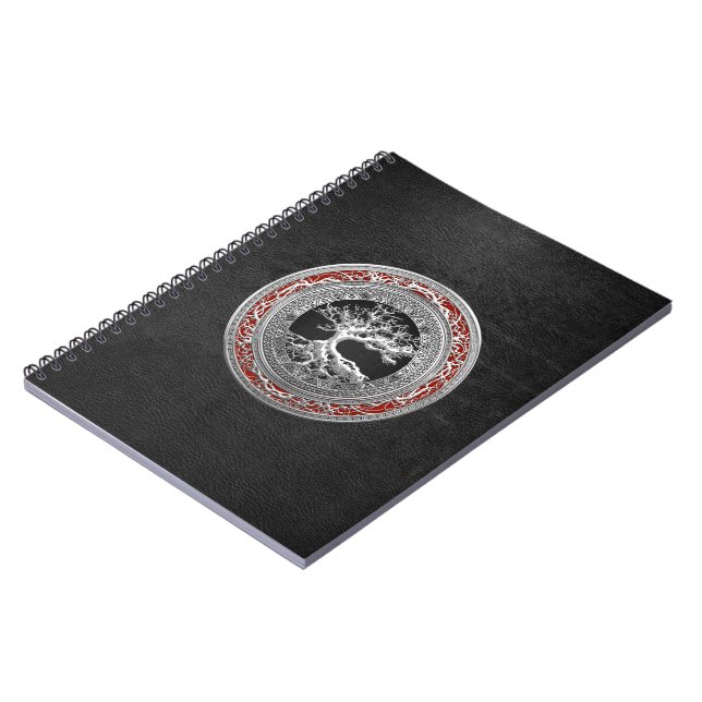 [100] Treasure Trove: Celtic Tree of Life [Silver] Notebook (Left Side)