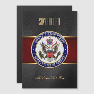 [100] U.S. Defence Attaché System (DAS) Emblem [3 Magnetic Invitation