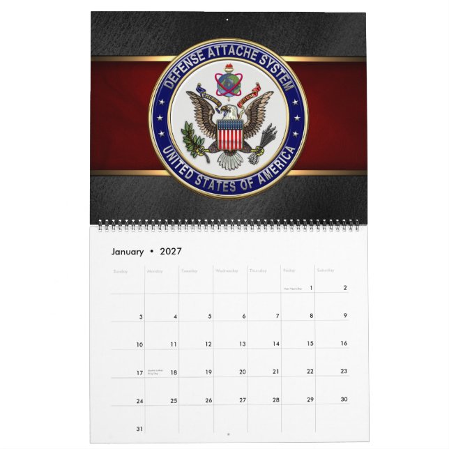 [100] U.S. Defence Attaché System (DAS) Emblem [3D Calendar (Jan 2027)