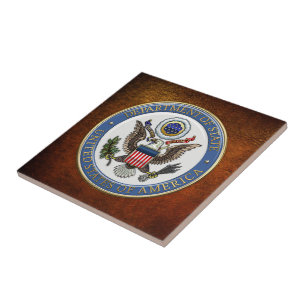 [100] U.S. Department of State (DoS) Emblem [3D] Tile