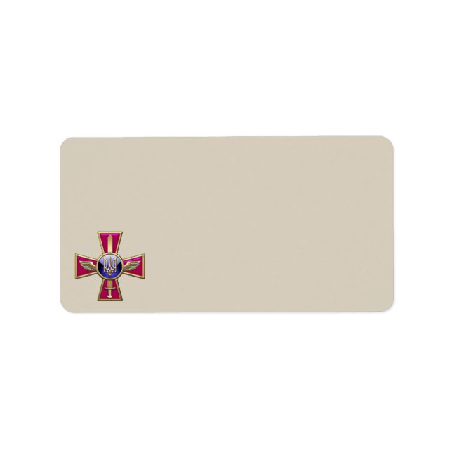 [100] Ukrainian Air Force Emblem Label (Front)