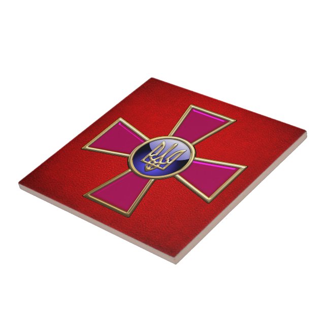 [100] Ukrainian Armed Forces Emblem Tile (Side)