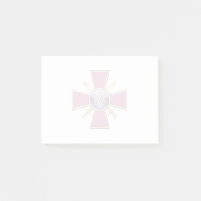 [100] Ukrainian Ground Forces Emblem Post-it Notes (Front)