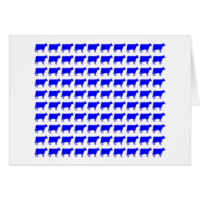 100 vaches - Bleu (Devant horizontal)