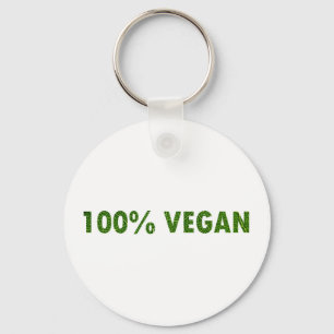 100% Vegan Keychain
