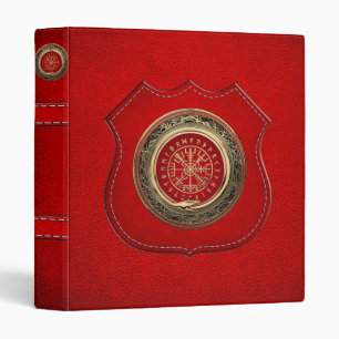 [100] Vegvisir - Viking Gold Magic Runic Compass Binder