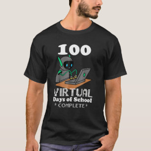 100 Virtual Days Of School Remote Learning Elearni T-Shirt