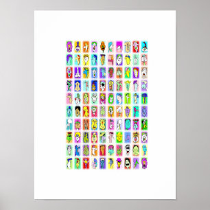 100 Visages Rigolos : Affiche