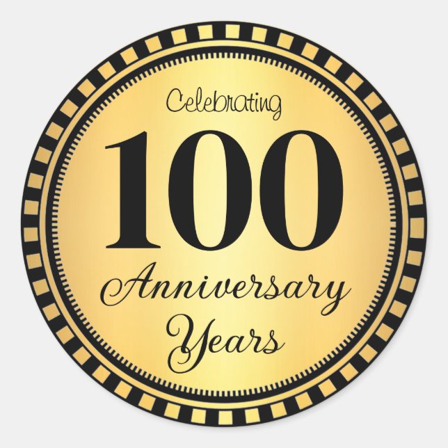 100 Year Anniversary Envelope Seal (Front)