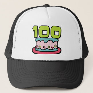 100 Year Old Birthday Cake Trucker Hat