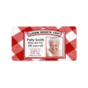 100 Year Old Sticker Labels - Easy to Customize
