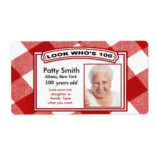 100 Year Old Sticker Labels - Easy to Customize
