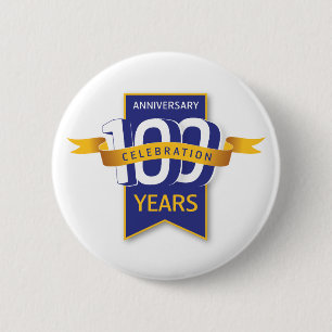 100 Years Anniversary Design 2 Inch Round Button