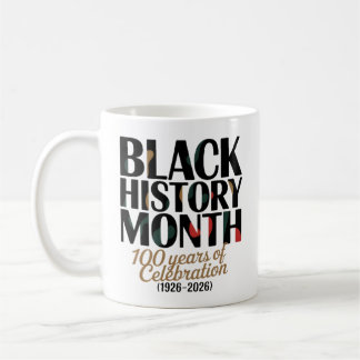 100 years celebration black history month 2026 coffee mug