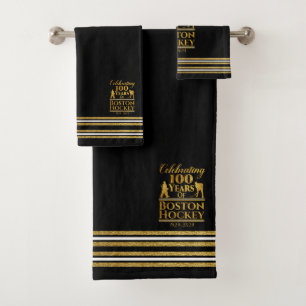 100 Years Of Boston Hockey Bath Towel Set