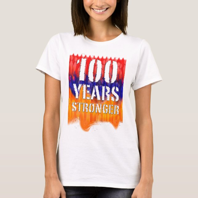 100 Years Stronger Armenian Women's Basic T-shirt (Front)