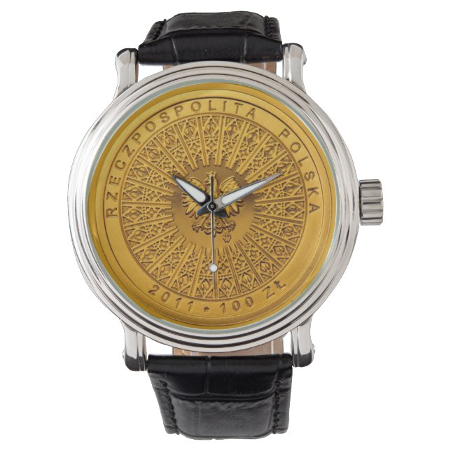 100 Zł polonais montre à pièce (devant)