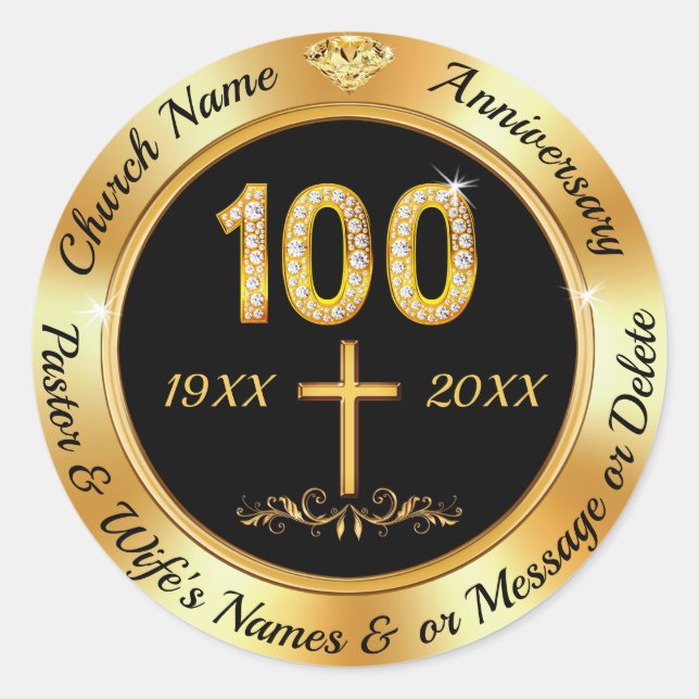 100e anniversaire de l'église, Stickers pour envel (Devant)