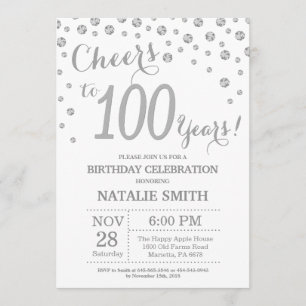 100e anniversaire Invitation au diamant de la Part