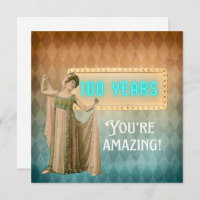 100e Anniversaire Vintage Singer Carte d'anniversa