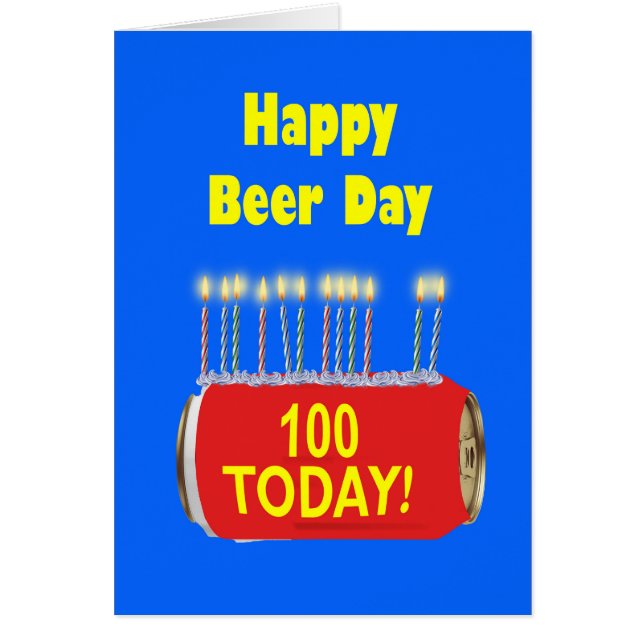 100e Jour de la Bière Joyeux Anniversaire (Devant)