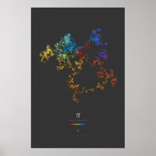 100k Digits of Pi (dark) Poster