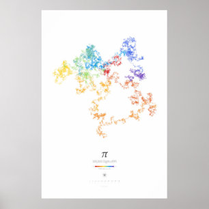 100k Digits of Pi (light) Poster