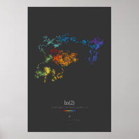 100k Digits of the Natural Logarithm of 2 (dark)