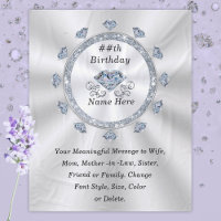 100th, 75th, 70th, 60th Birthday Present for Wife,