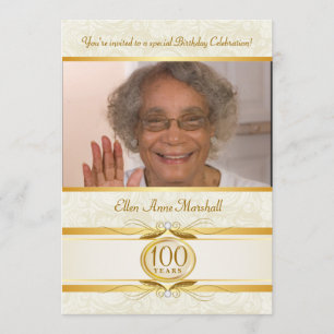 100th anniversaire - invitation ene ivoire de