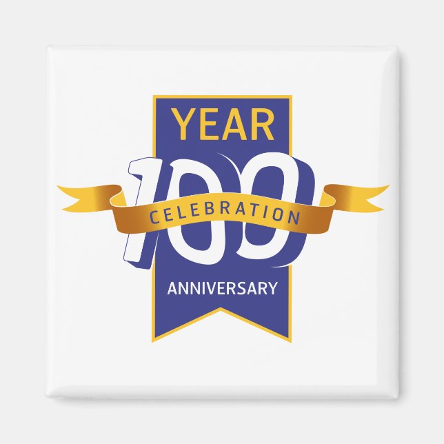 100th_anniversary_logo magnet (Front)
