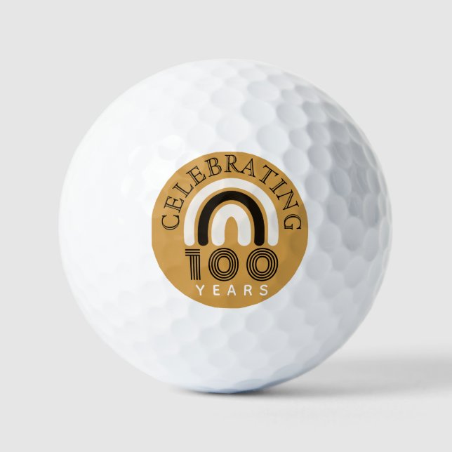 100th Anniversary Modern Design Golf Balls (Front)