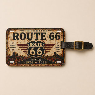 100th Anniversary Mother Road 66 Luggage Tag