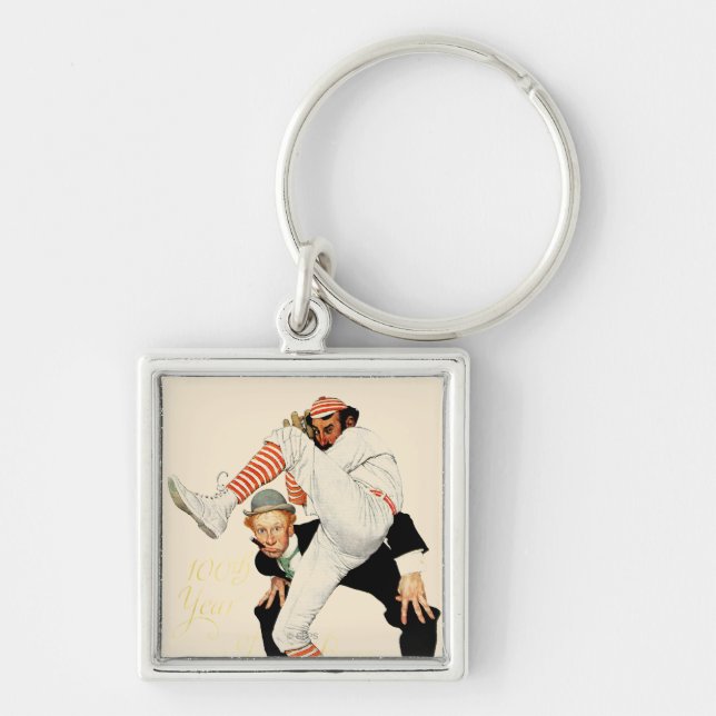 100th Anniversary of Baseball Keychain (Front)