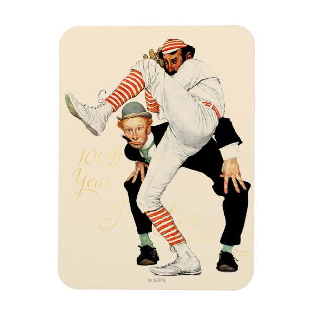 100th Anniversary of Baseball Magnet (Vertical)