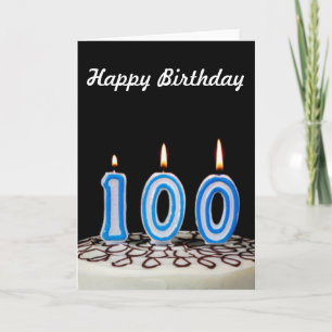 100th Birthday Cake Card