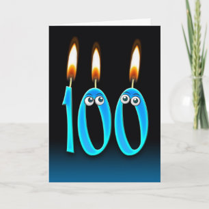 100th Birthday Candles Card