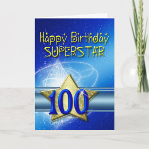100th Birthday card for Superstar