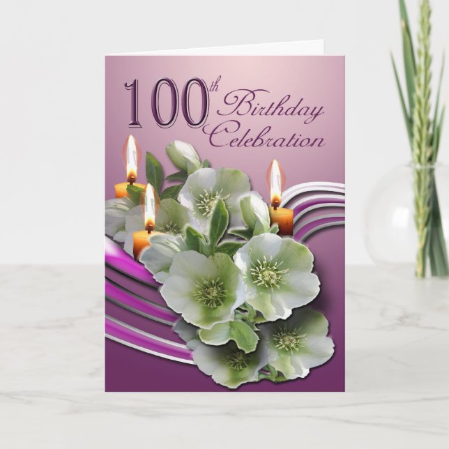 100th Birthday Celebration Invitation (Front)