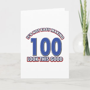 100th birthday designs card