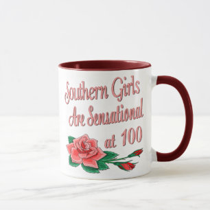 100th Birthday Gifts for Southern Girls Mug