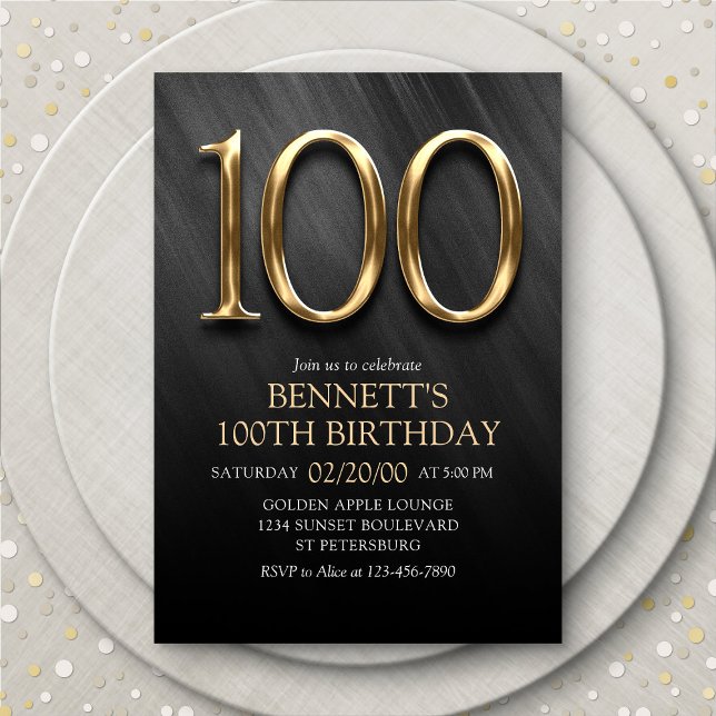 100th Birthday Invitation (Creator Uploaded)