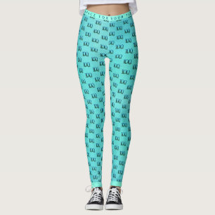 100th Birthday or Anniversary Peacock Feathers Leggings